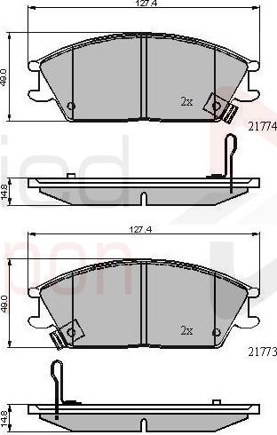 ALLIED NIPPON ADB3922 - Гальмівні колодки, дискові гальма autocars.com.ua