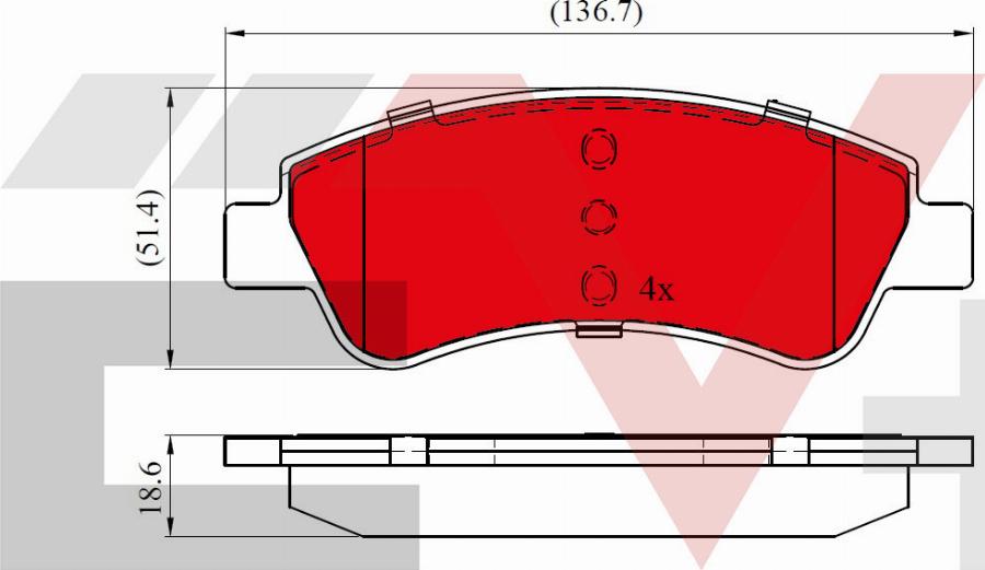ALLIED NIPPON AEV01525 - Гальмівні колодки, дискові гальма autocars.com.ua