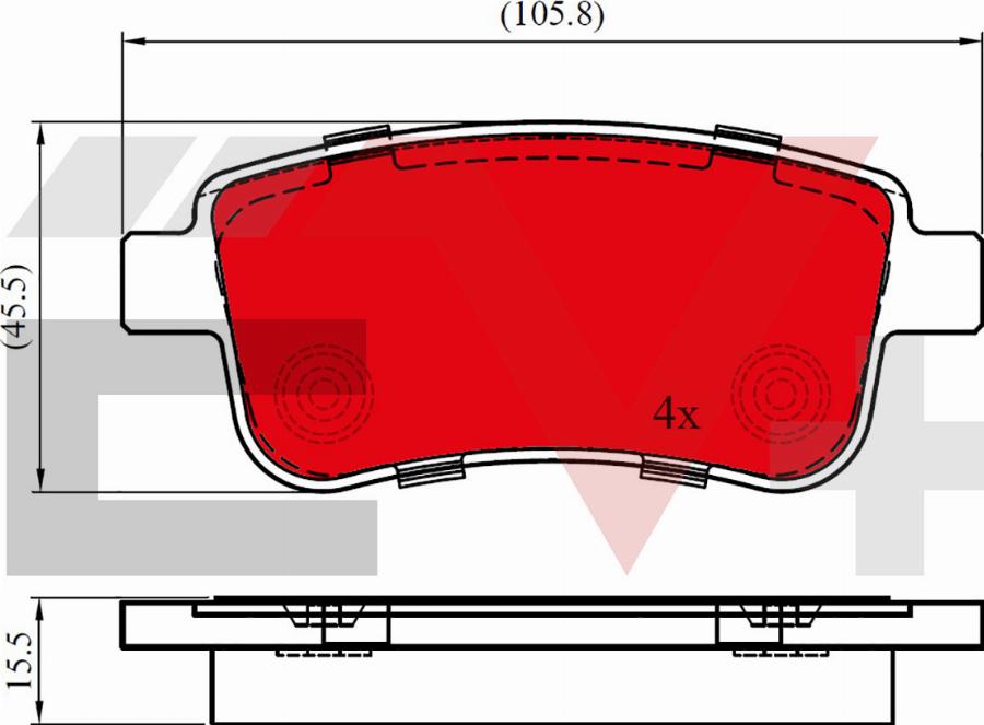 ALLIED NIPPON AEV02014 - Гальмівні колодки, дискові гальма autocars.com.ua