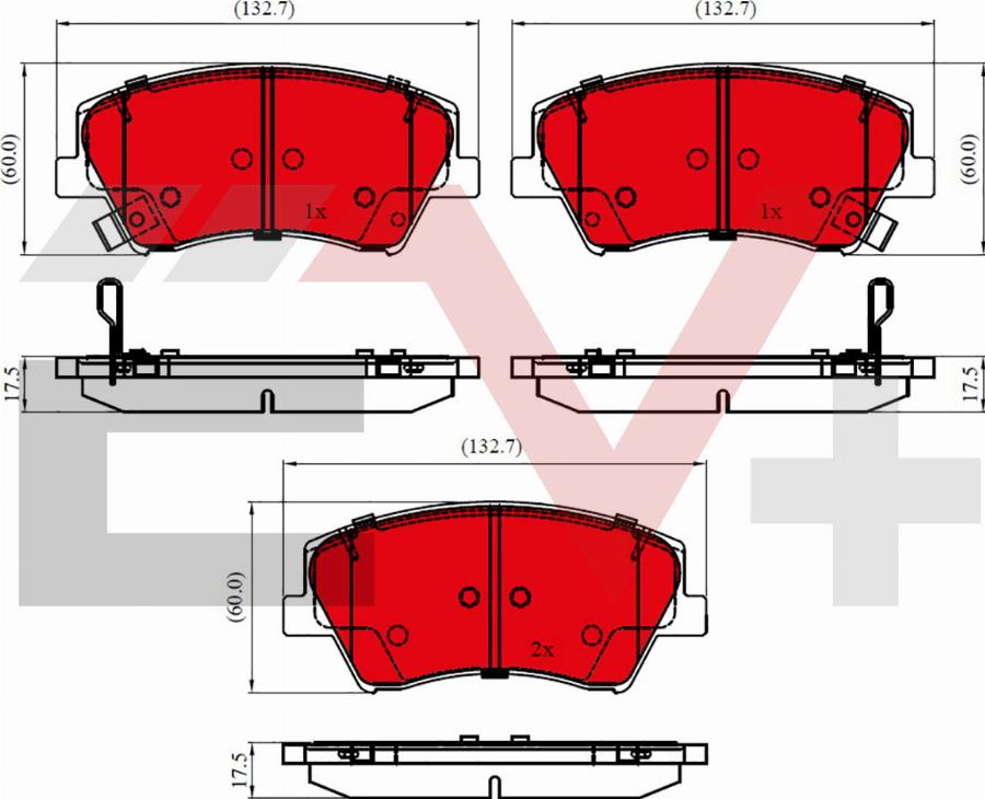 ALLIED NIPPON AEV32343 - Гальмівні колодки, дискові гальма autocars.com.ua