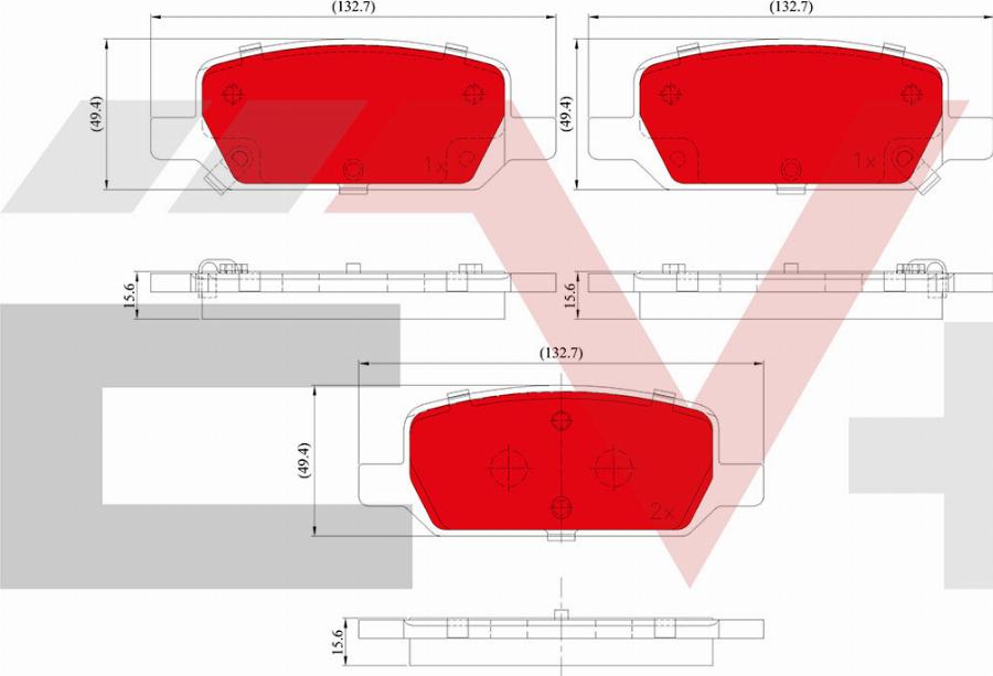 ALLIED NIPPON AEV33495 - Гальмівні колодки, дискові гальма autocars.com.ua