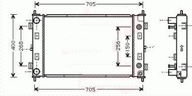 Allmakes 4596401AA - Радиатор, охлаждение двигателя autodnr.net