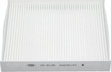 AMC Filter HC-8105 - Фільтр, повітря у внутрішній простір autocars.com.ua