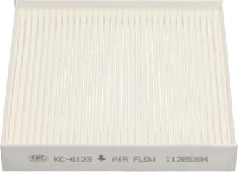 AMC Filter KC-6123 - Фільтр, повітря у внутрішній простір autocars.com.ua