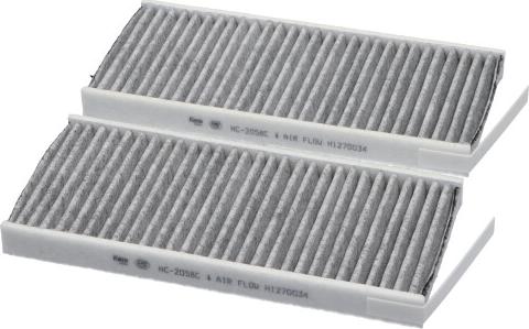 AMC Filter NC-2058C - Фільтр, повітря у внутрішній простір autocars.com.ua