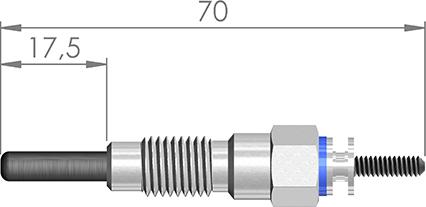 A-N PARTS 066 107 - Свічка розжарювання autocars.com.ua