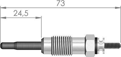 A-N PARTS 068 249 - Свічка розжарювання autocars.com.ua