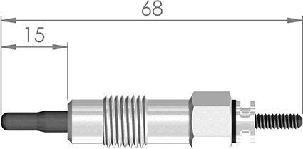 A-N PARTS 068 432 - Свічка розжарювання autocars.com.ua