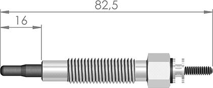 A-N PARTS 082 302 - Свічка розжарювання autocars.com.ua