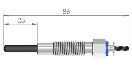 A-N PARTS 086 182 - Свічка розжарювання autocars.com.ua