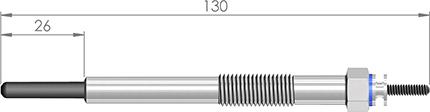 A-N PARTS 163 091 - Свічка розжарювання autocars.com.ua