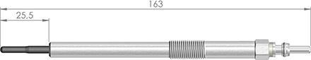 A-N PARTS 163 111 - Свеча накаливания autodnr.net