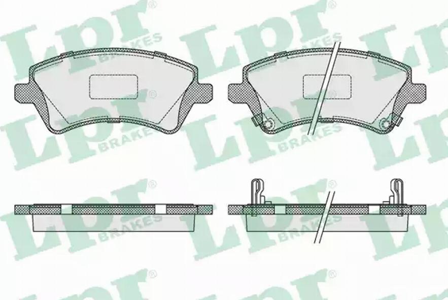 AP 05P1002 - Гальмівні колодки, дискові гальма autocars.com.ua