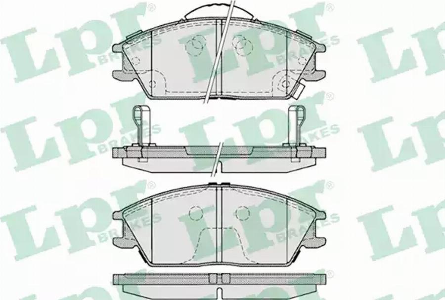 AP 05P1222 - Тормозные колодки, дисковые, комплект autodnr.net