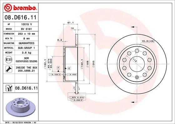 AP 10015V - Тормозной диск avtokuzovplus.com.ua