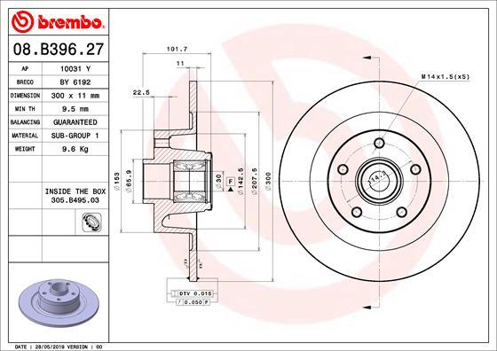 AP 10031Y - Тормозной диск autodnr.net