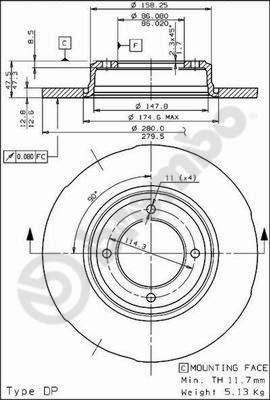 AP 10037 - Тормозной диск avtokuzovplus.com.ua