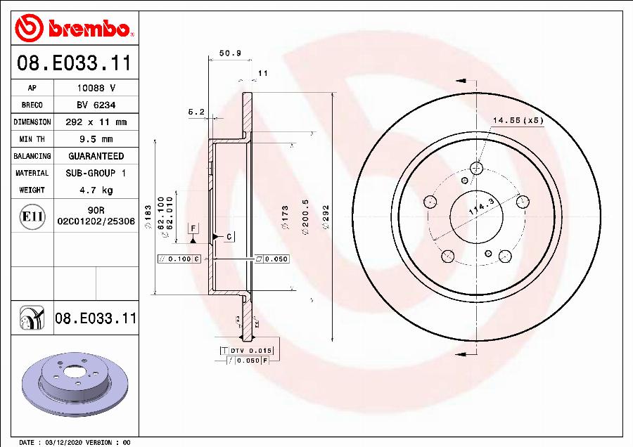 AP 10088 V - Гальмівний диск autocars.com.ua