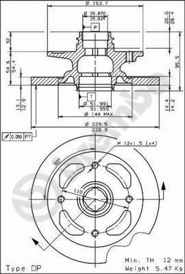 AP 10154 - Гальмівний диск autocars.com.ua