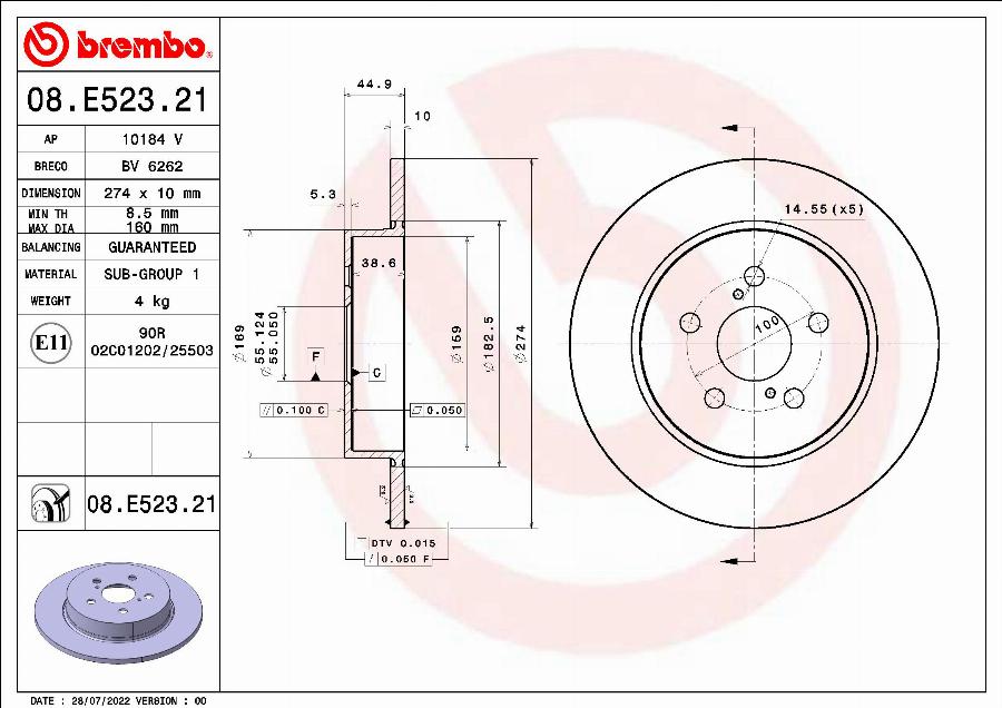 AP 10184 V - Тормозной диск autodnr.net