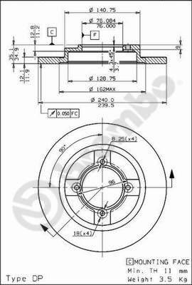 AP 10312 - Тормозной диск autodnr.net