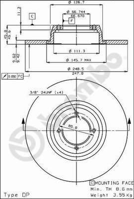 AP 14044 - Тормозной диск autodnr.net