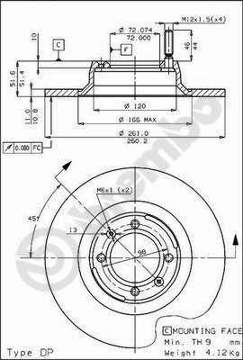 AP 14058 - Тормозной диск avtokuzovplus.com.ua