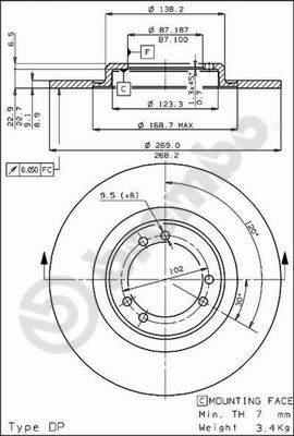 AP 14062 - Гальмівний диск autocars.com.ua