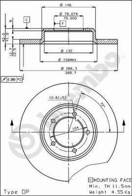 AP 14101 - Гальмівний диск autocars.com.ua