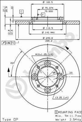 Zimmermann 5701092 - Гальмівний диск autocars.com.ua