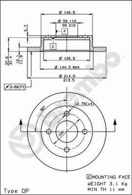 AP 14220 - Тормозной диск autodnr.net