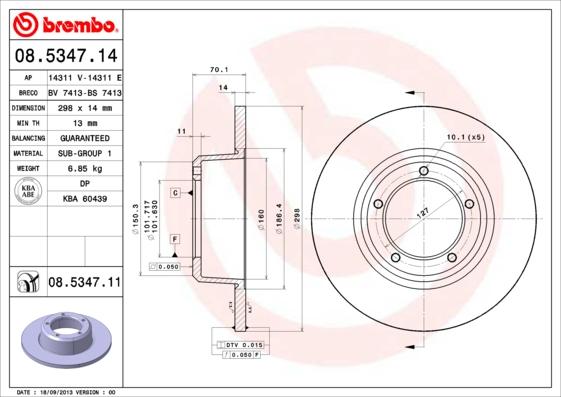 AP 14311 E - Гальмівний диск autocars.com.ua