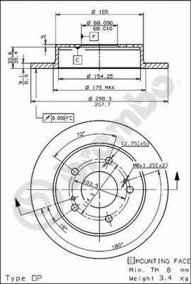 AP 14470 - Тормозной диск avtokuzovplus.com.ua