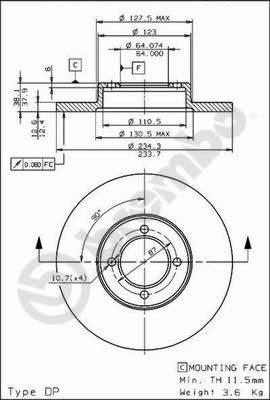 AP 14518 - Тормозной диск autodnr.net