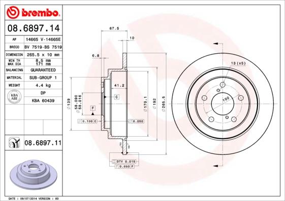 AP 14665 E - Тормозной диск autodnr.net