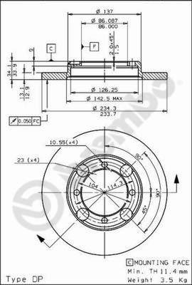 AP 14685 - Тормозной диск autodnr.net