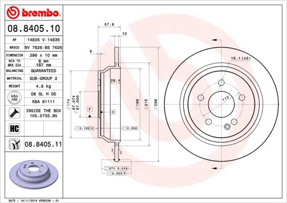 AP 14835 - Гальмівний диск autocars.com.ua