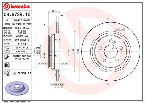 AP 14868 V - Гальмівний диск autocars.com.ua