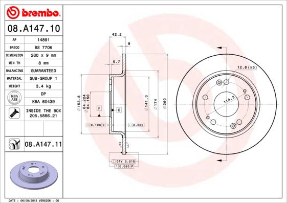 AP 14891 - Тормозной диск autodnr.net