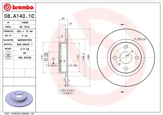 AP 14896 - Тормозной диск autodnr.net