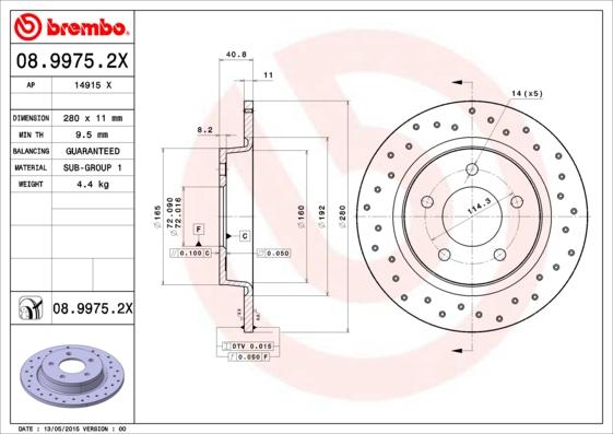 AP 14915 X - Гальмівний диск autocars.com.ua