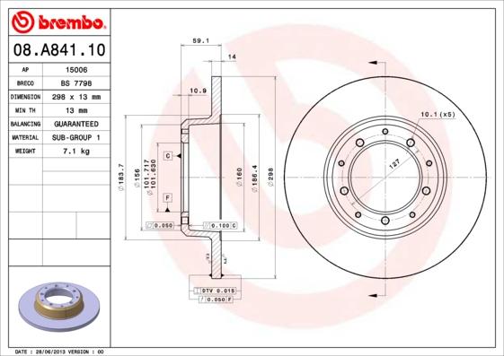 AP 15006 - Тормозной диск avtokuzovplus.com.ua