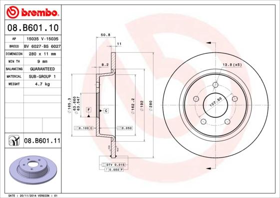 AP 15035 V - Гальмівний диск autocars.com.ua