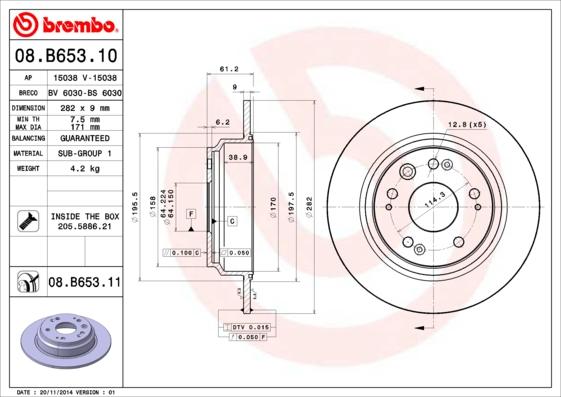 AP 15038 - Гальмівний диск autocars.com.ua