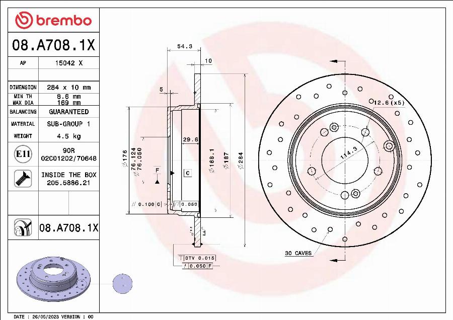 AP 15042 X - Тормозной диск autodnr.net