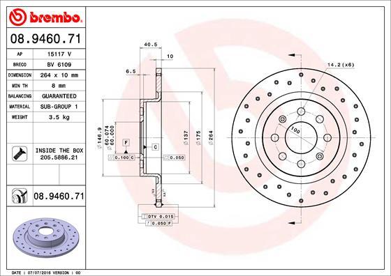 AP 15117 V - Гальмівний диск autocars.com.ua