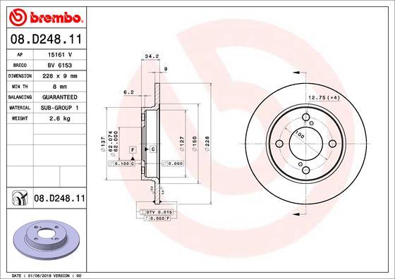 AP 15161 V - Гальмівний диск autocars.com.ua