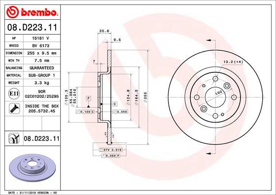 AP 15181V - Гальмівний диск autocars.com.ua