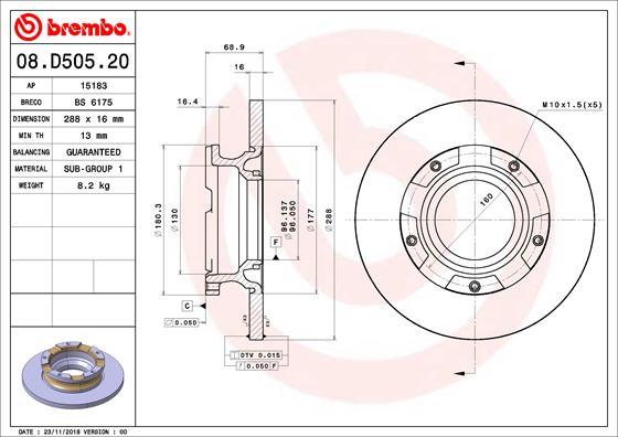 AP 15183 - Гальмівний диск autocars.com.ua