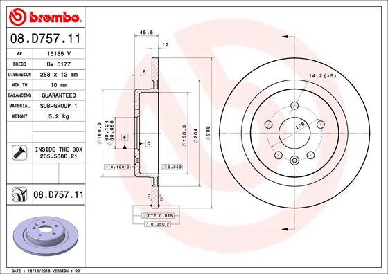 AP 15185V - Гальмівний диск autocars.com.ua